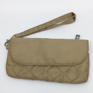 Travelon Taupe Fabric Nylon Inner Pocket Wristlet Wallet